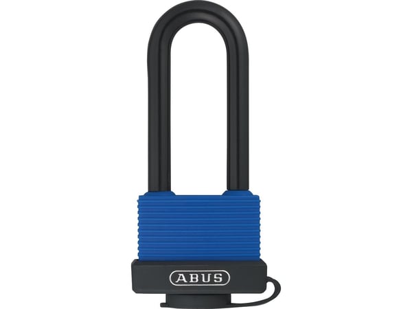 ABUS 70IB/45HB63, Tradisjonell, Nøkkellås, Bruk flere nøkler, Sort, Blå, Messing, U-formet