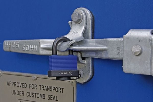 ABUS 70IB/45HB63, Tradisjonell, Nøkkellås, Bruk flere nøkler, Sort, Blå, Messing, U-formet