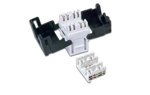 Wirewin WKS JACK KAT6A UTP, Flat, Sølv, RJ-45, Hankjønn, U/UTP (UTP), Plast