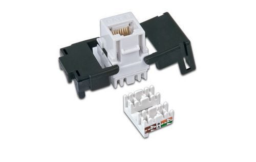 Wirewin WKS JACK KAT6A UTP, Flat, Sølv, RJ-45, Hankjønn, U/UTP (UTP), Plast