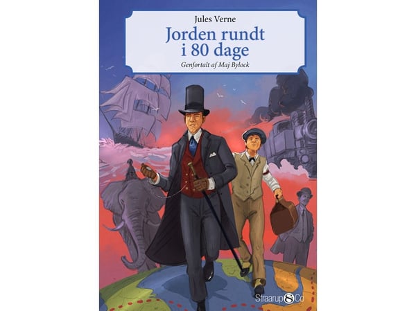 Jorden rundt på 80 dager | Maj Bylock, Jules Verne | Språk: Dansk