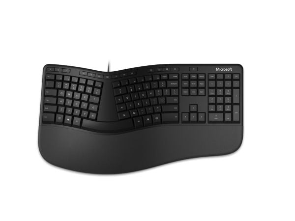 Microsoft Ergonomic Keyboard - Tastatur - USB - Fransk - svart