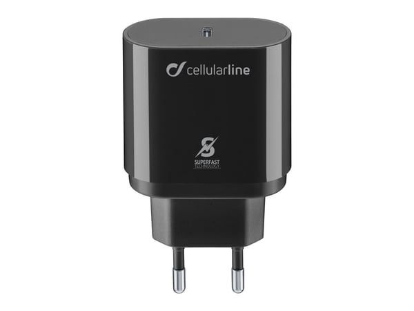 Cellularline ACHSMUSBCPD25WK, Sisätila, AC, Musta