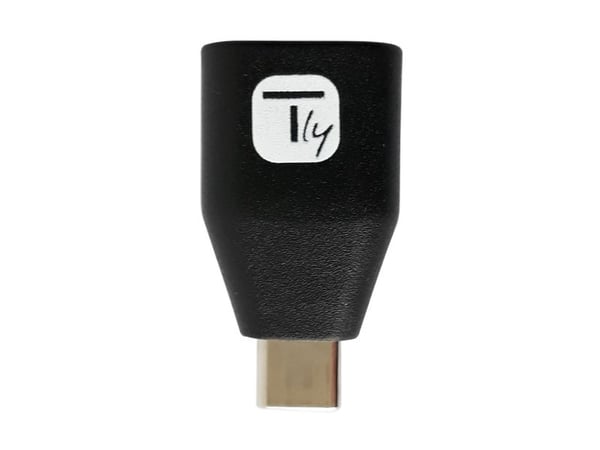 Techly IADAP-USB30-CMAFTY, USB A, USB C, Svart
