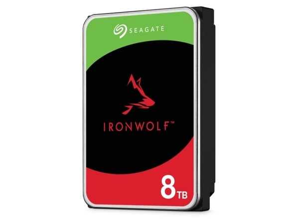 Seagate IronWolf ST8000VN004 - Hårddisk - 8 TB - inbyggd - 3.5" - SATA 6Gb/s - 7200 rpm - buffert: 256 MB
