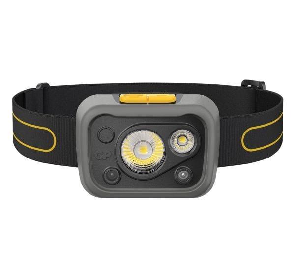 GP Lighting Discovery, Hodebåndslommelykt, Sort, Plast, 5 m, IPX5, CE, UKCA, RoHS, IEC62471