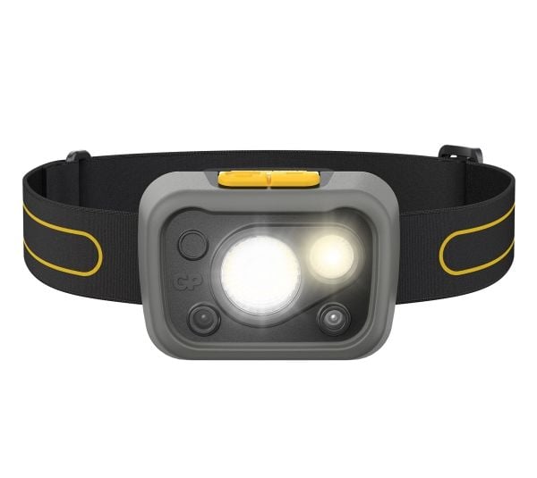 GP Lighting Discovery, Hodebåndslommelykt, Sort, Plast, 5 m, IPX5, CE, UKCA, RoHS, IEC62471