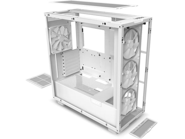 NZXT CM-H71EW-02, Midi Tower, PC, Hvit, ATX, Micro ATX, Mini-ATX, 3x 140 mm, 120,140 mm