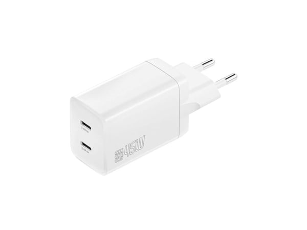 Laddare PDPlug Dual 45W GaN 2C