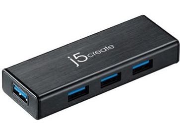 j5create JUH340 - Keskitin - 4 x SuperSpeed USB 3.0 - pöytätietokoneet