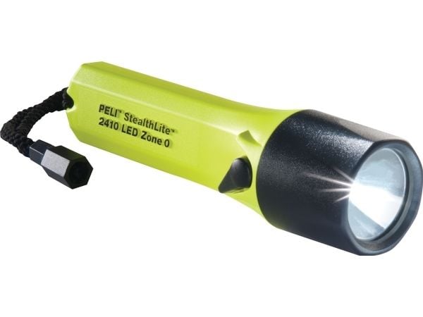 Peli 2410Z0 StealthLite, Lommelykt, Sort, Gult, Polykarbonat (PC), Knapper, IPX7, LED