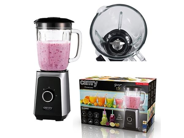 Camry Premium CR 4077, Matlagingsblender, 1,5 l, Pulsfunksjon, 500 W, Sort