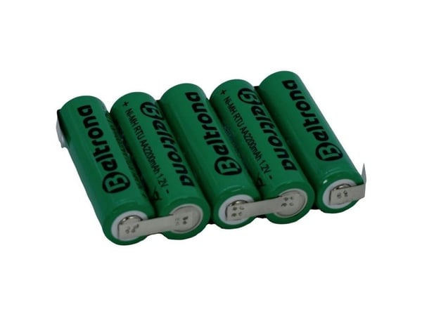 Beltrona RTU5AAZ Paristopaketti Kennomäärä: 5 Pariston koko: R6 (AA) Z-pistoke NiMH 6 V 2200 mAh