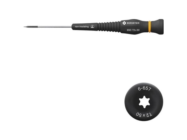 BERNSTEIN Tools for Electronics Torx-skrutrekker størrelse T 2, klinge-lengde 50 mm, 1 stk