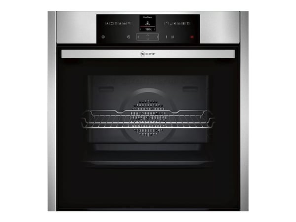 Neff N 70 B15CR22N1 - Ovn - innebygd - fordypning - bredde: 56 cm - dybde: 55 cm - høyde: 58.5 cm - med selvrens - Klasse A+ - rustfritt stål