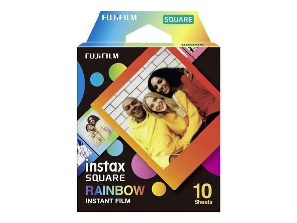 Fujifilm Instax Square Rainbow - Färgfilm för snabbframkallning - 10 exponeringar