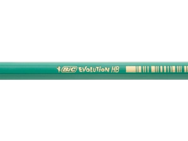 BIC Ecolutions Evolution 650, HB, Grønn, Sekskantet, 57%, NF 400, 12 stykker
