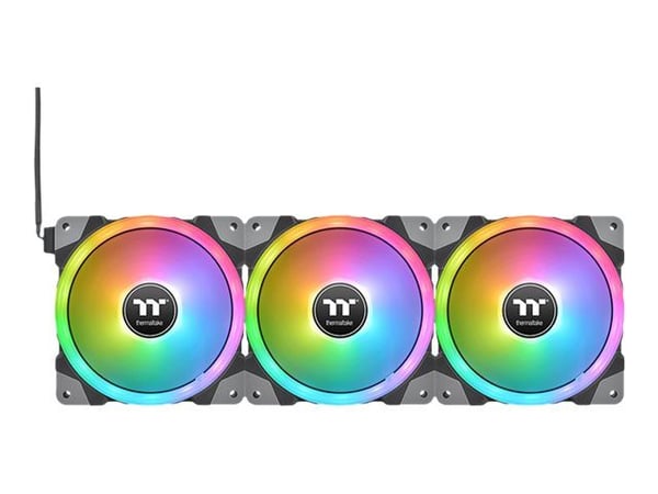 Thermaltake SWAFAN EX12 RGB - Premium Edition - kabinettvifte - 120 mm - svart (en pakke 3)