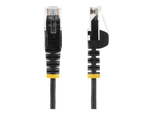 Startech 1.5m Slim LSZH CAT6 Ethernet Cable, 10 Gigabit Snagless RJ45 100W PoE Patch Cord, CAT 6 10GbE UTP Network Cable w/Strain Relief, Black, ET...