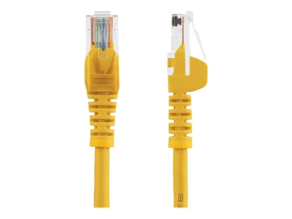 Startech 2m Yellow Cat5e / Cat 5 Snagless Patch Cable - Koblingskabel - RJ-45 (hann) til RJ-45 (hann) - 2 m - UTP - CAT 5e - formstøpt, uten hindri...