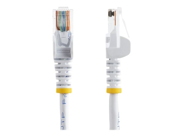 Startech 2m White Cat5e / Cat 5 Snagless Patch Cable - Koblingskabel - RJ-45 (hann) til RJ-45 (hann) - 2 m - UTP - CAT 5e - formstøpt, uten hindrin...