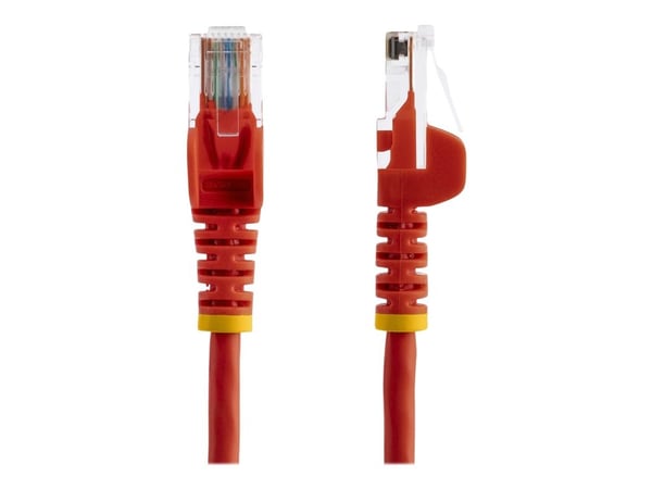 StarTech.com 2m Red Cat5e / Cat 5 Snagless Patch Cable - Patchkabel - RJ-45 (han) til RJ-45 (han) - 2 m - UTP - CAT 5e - formet, knastfri - rød