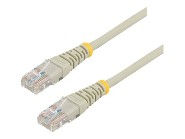 StarTech.com 10m Gray Cat5e / Cat 5 Snagless Ethernet Patch Cable 10 m - Patchkabel - RJ-45 (han) til RJ-45 (han) - 10 m - UTP - CAT 5e - knastfri,...
