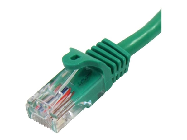 StarTech.com 3m Green Cat5e / Cat 5 Snagless Patch Cable - Liitäntäkaapeli - RJ-45 (uros) - RJ-45 (uros) - 3 m - UTP - CAT 5e - valettu, snagless -...