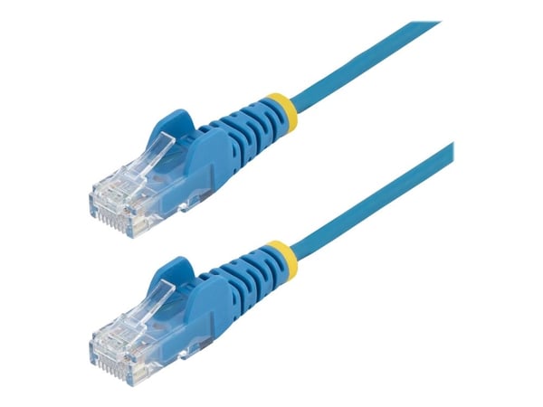 StarTech.com 2m Slim LSZH CAT6 Ethernet-kaapeli, 10 Gigabit Snagless RJ45 100W PoE Patch Cord, CAT 6 10GbE UTP verkkokaapeli w/Strain Relief, sinin...