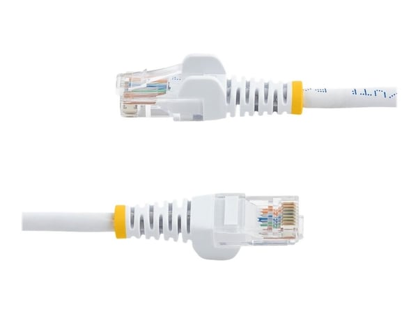 Startech 2m White Cat5e / Cat 5 Snagless Patch Cable - Koblingskabel - RJ-45 (hann) til RJ-45 (hann) - 2 m - UTP - CAT 5e - formstøpt, uten hindrin...