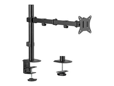 Gembird MA-D1-01 - Monteringssett - justerbar arm - for flatpanel - rotate, tilt, swivel, up to 9 kg - stål, plastikk - finteksturert svart - skjer...