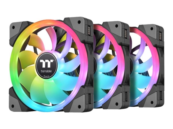 Thermaltake SWAFAN EX12 RGB - Premium Edition - kabinettvifte - 120 mm - svart (en pakke 3)