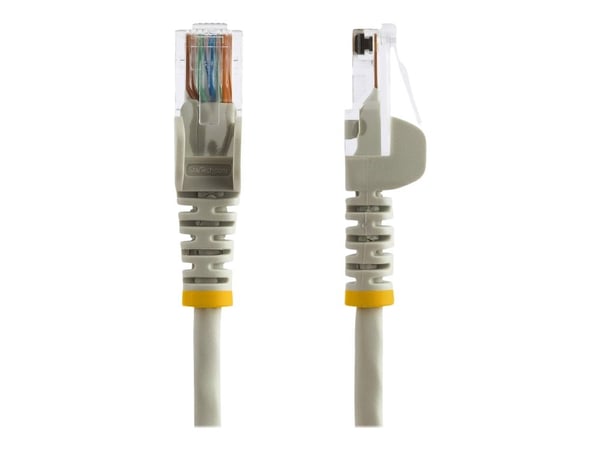StarTech.com 5m harmaa Cat5e / Cat 5 Snagless Patch Cable 5 m - Patchkabel - RJ-45 (han) til RJ-45 (han) - 5 m - UTP - CAT 5e - knastfri - grå