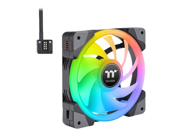 Thermaltake SWAFAN EX12 RGB - Premium Edition - kabinettvifte - 120 mm - svart (en pakke 3)