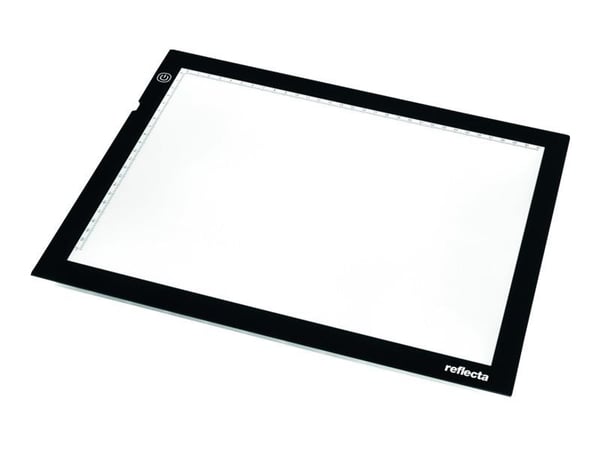 Reflecta LED Light Pad A4 Super Slim, Musta, Yksi kuvakehys, 31 x 21 cm, Suorakulmainen, LED, DC