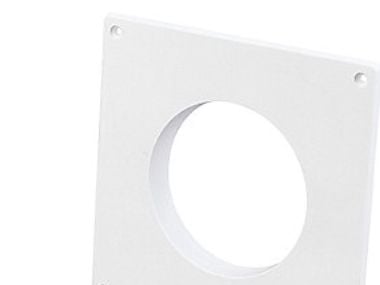 Duka täckplatta typ 69.4 - PVC, vit, Ø100 mm (passar väggventil typ 69)