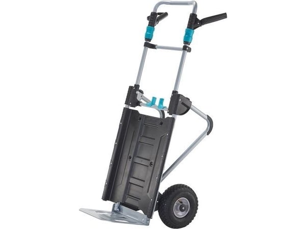 wolfcraft GmbH 5535000, Plast, Stål, Håndtruck, Sort, Grå, Turkis, 200 kg, 2 hjul, 630 mm