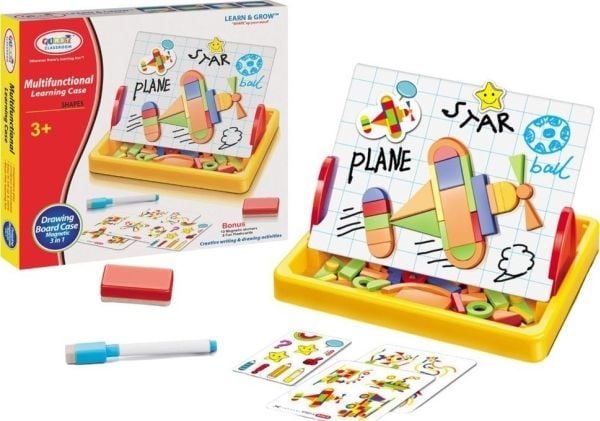 LeanToys Magneettitaulu geometristen kuvioiden piirtämiseen Magneetit Magneetit