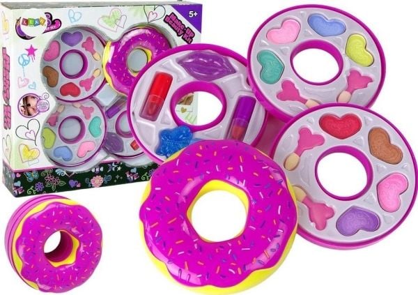 LeanToys palettsett med øyenskygge, leppestift (barn)