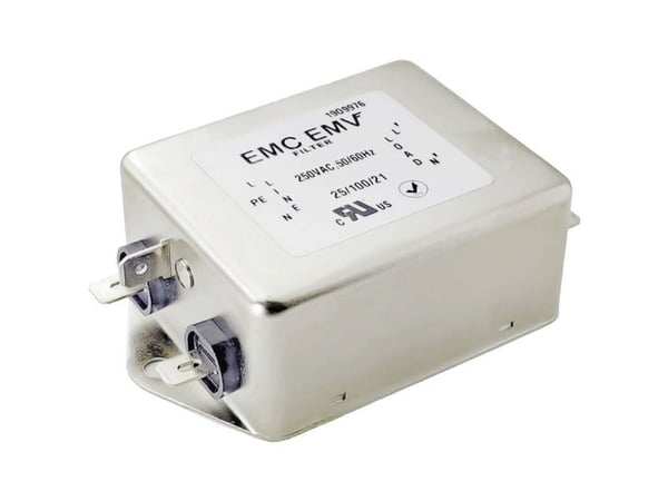 Enfaset EMI-filter Akyga EMC EMV EN2070-3-F 3A 120-250VAC 50/60Hz