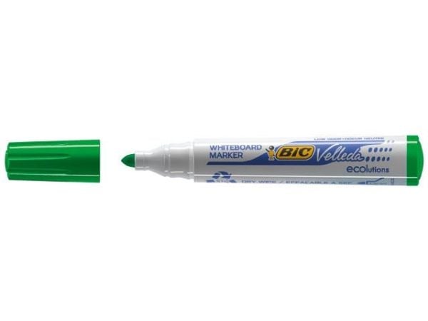 BIC VELLEDA 1701 - Markør - for whiteboard - grønn - alkoholbasert blekk - 1.5 mm (en pakke 12)