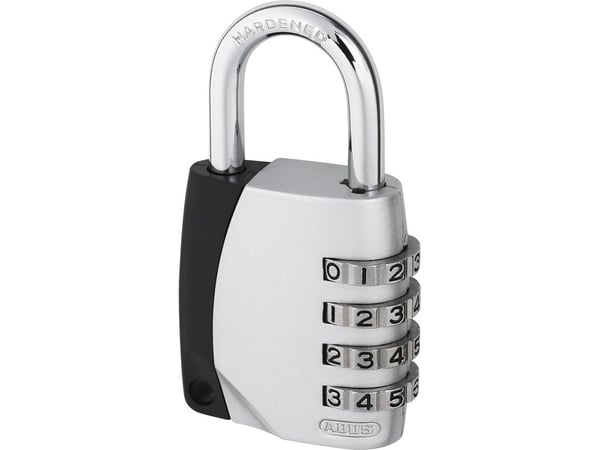 ABUS 155/40, Tradisjonell, Kombinasjonslås, Bruk av universalnøkkel mulig, Sølv, U-formet, 4,45 cm