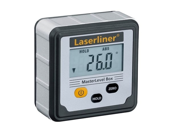 Laserliner MasterLevel Box, Linjenivå, svart, grå, LCD, plast, AAA, 1,5 V