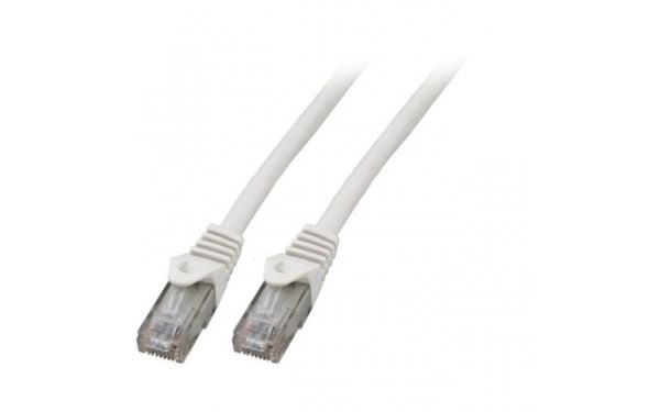 Mercodan Patchkabel KAT6 UTP, Hvid, 20m, Halogenfri, 2x4xAWG24 LSZH, Polybag, CCA, 20 m, Cat6, U/UTP (UTP), RJ-45, RJ-45, Hvit