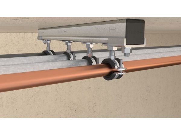 Fischer 560606, Rörklammer, Svart, Rostfritt stål, 102 - 116 mm, 10,2 cm (4"), EPDM, Rostfritt stål, 2 kN