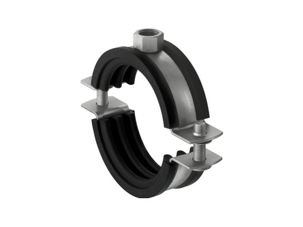 Fischer 560603, Rør klemme, Sort, Rustfritt stål, 81 - 86 mm, EPDM (pakning), Rustfritt stål, 1,3 kN, M10