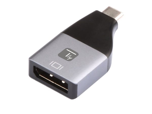 Techly IADAP USBC-DP4K, USB Type-C, DisplayPort-lähtö, 3840 x 2160 pikseliä