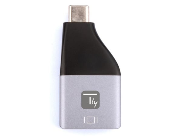 Techly IADAP USBC-DP4K, USB Type-C, DisplayPort-lähtö, 3840 x 2160 pikseliä