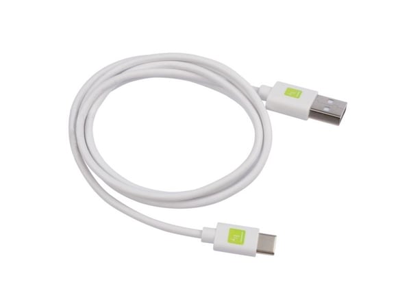 Techly ICOC MUSB20-CMAM10TW, 1 m, USB A, USB C, USB 2.0, 0,48 Gbit/s, Hvit