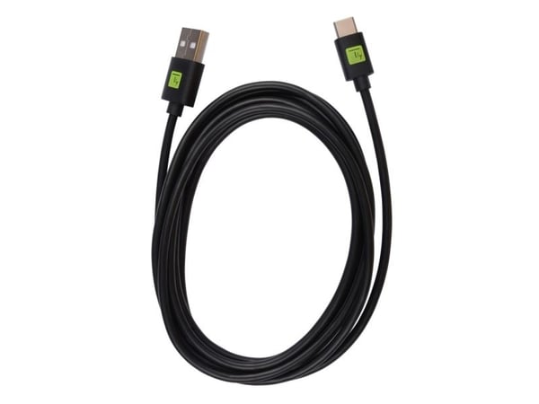 Techly ICOC MUSB20-CMAM20T, 2 m, USB A, USB C, USB 2.0, 0,48 Gbit/s, musta